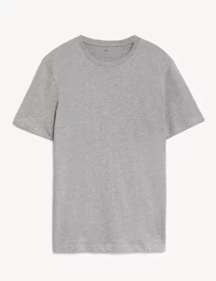 Slim Fit Pure Cotton Crew Neck T-Shirt