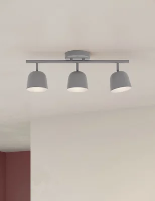 Finn Scandi Metal 3 Flush Ceiling Light