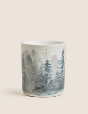 Winter Retreat Ceramic Candle