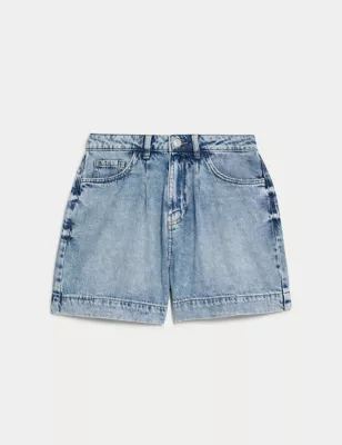 Lyocell&trade; Blend High Waisted Shorts