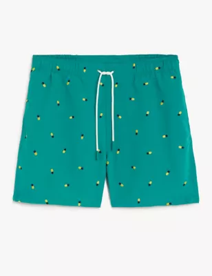 Quick Dry Embroidered Swim Shorts