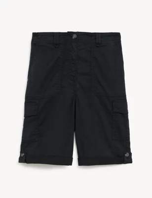 Lyocell Rich Cargo Tea Dyed Shorts