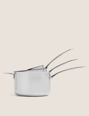 3 Piece Stainless Steel Pan Set