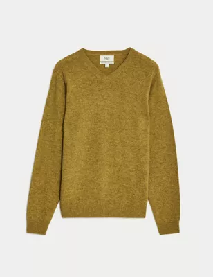 Pure Extra Fine Lambswool V-Neck Jumper