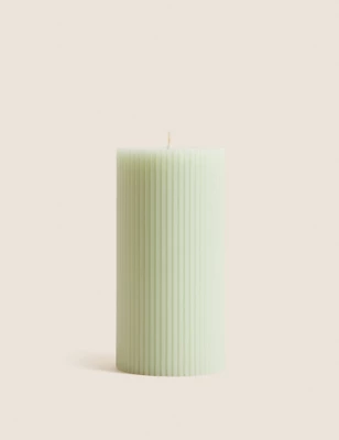 Ridged Pillar Candle