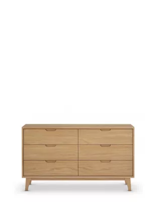 Nord Wide 6 Drawer Chest