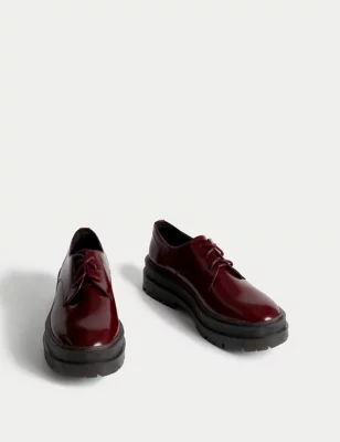 Chunky Lace-Up Flatform Brogues