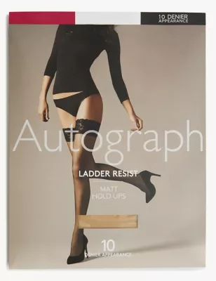 10 Denier Ladder Resist Matt Hold-Ups