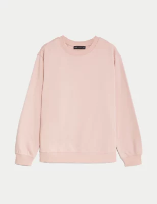 Cotton Rich Crew Neck Sweatshirt