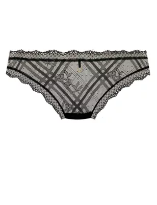 Freya Fatale Floral Lace Brazilian Knickers