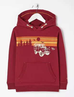 Cotton Rich Land Rover&trade; Hoodie (3-13 Yrs)