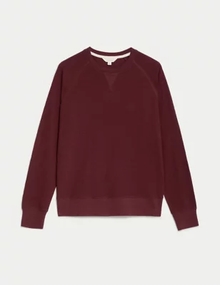 Pure Cotton Loungewear Sweatshirt