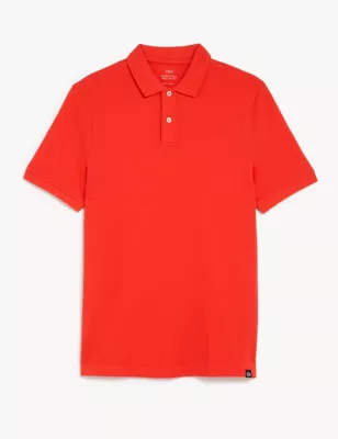 Pure Cotton Pique Polo Shirt