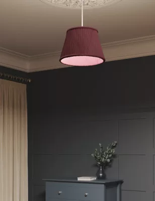 Faux Silk Pleated Shade