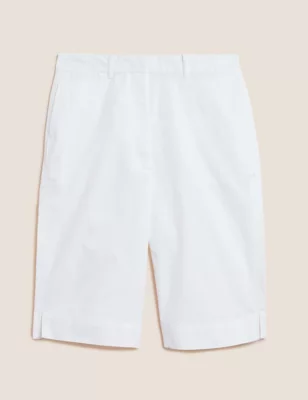 Cotton Rich Knee Length Chino Shorts