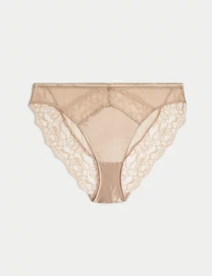 Silk & Lace High Leg Knickers