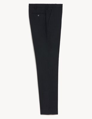 Slim Fit Flat Front Stretch Trousers