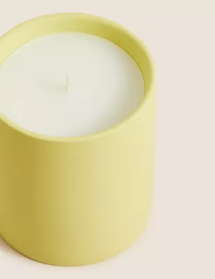 Soft Lemon Scented Ceramic Candle