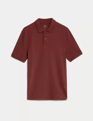 Pure Cotton Pique Polo Shirt