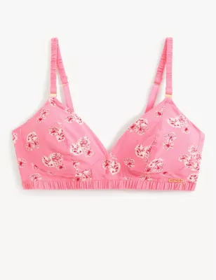 Floral Print Non Wired Bralette A-E