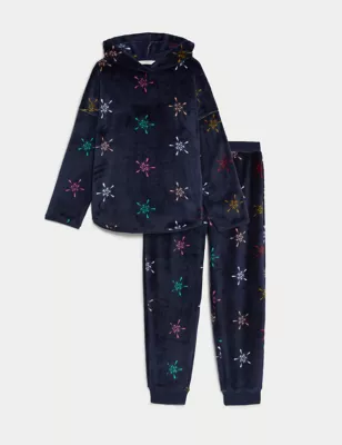 Fleece Star Print Lounge Set