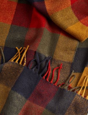 Checked Woven Scarf
