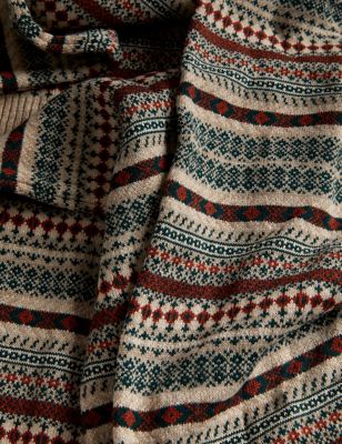 Fair Isle Knitted Scarf