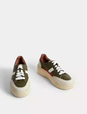 Lace Up Side Detail Trainers
