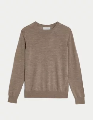 Pure Merino Wool Crew Neck Jumper