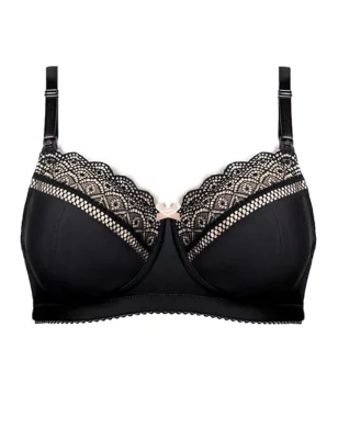 Show Off Lace Non Wired Nursing Bra C-H