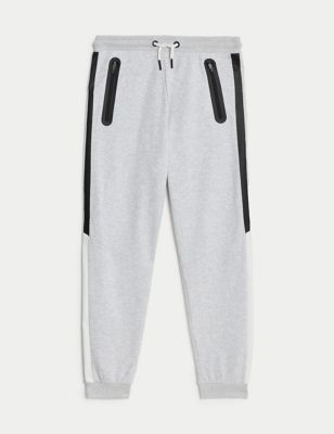 Cotton Rich Side Stripe Sports Joggers (6-16 Yrs)