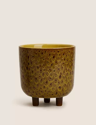 Medium Reactive Glazed Planter