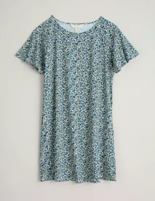 Cotton Rich Floral Short Nightdress