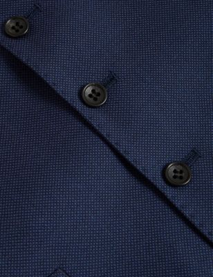 Pure Wool Textured Waistcoat