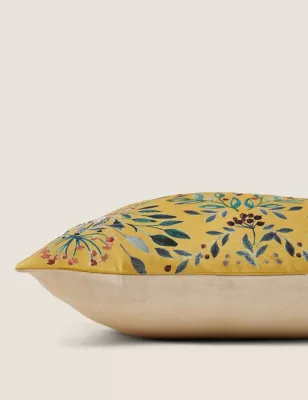 Velvet Deer Embroidered Cushion