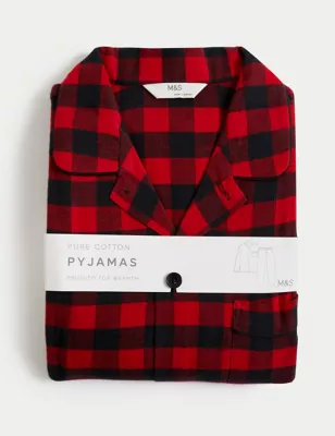 Brushed Cotton Checked Pyjama Set