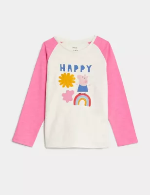 Pure Cotton Peppa Pig&trade; Top (2-8 Yrs)