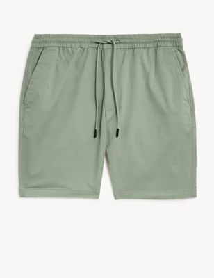 Elasticated Waist Stretch Shorts