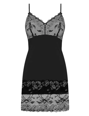 Aubree Strappy Lace Chemise