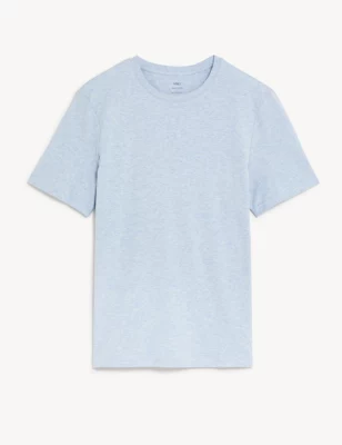 Pure Cotton Crew Neck T-Shirt