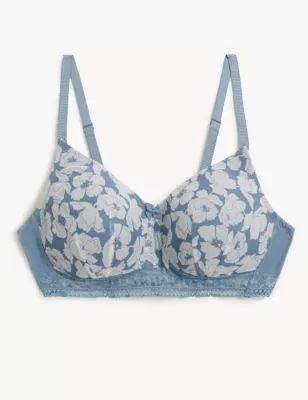 Printed Non Wired Post Surgery Bra A-E
