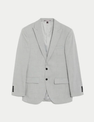 Slim Fit Prince Of Wales Check Suit Jacket