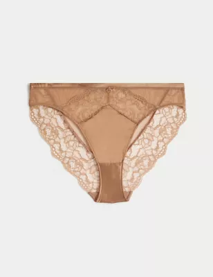 Silk & Lace High Leg Knickers