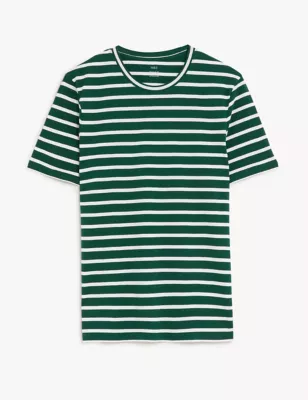 Pure Cotton Striped T-Shirt