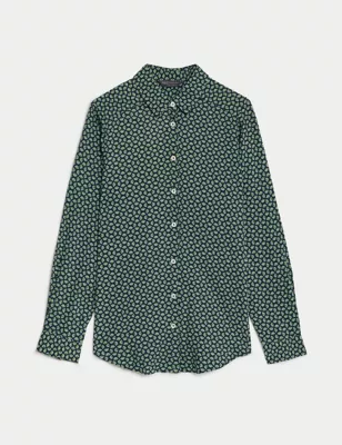 Printed Collared Shirt