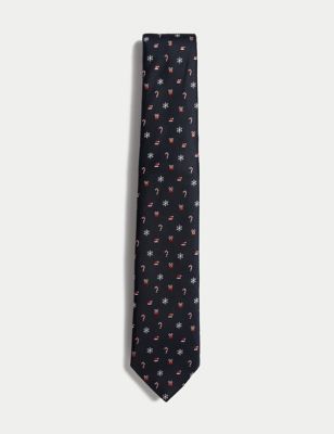 Slim Christmas Tie