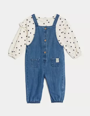 2pc Cotton Rich Spotted Outfit (0-3 Yrs)
