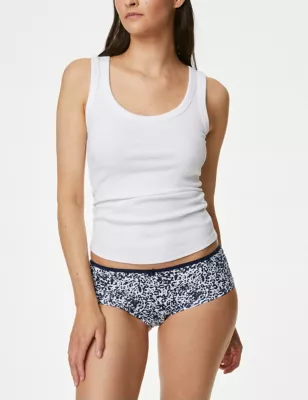 5pk Cotton Lycra&trade; Printed Low Rise Shorts