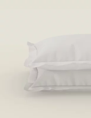 2pk Pure Cotton 300 Thread Count Oxford Pillowcases