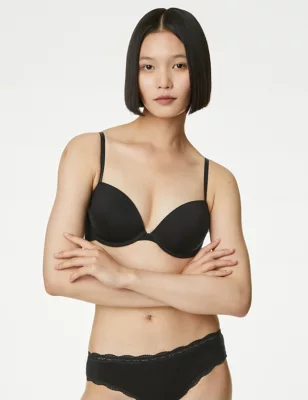 3pk Cotton Rich Wired Balcony Bras A-E